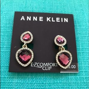 Anne Klein NWT lavender drop earrings